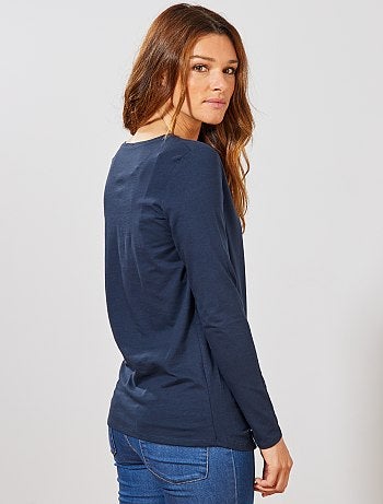 Maternité - T-shirt pour allaitement ouverture par devant - Kiabi