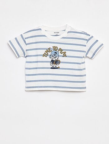 T-shirt rayé à manches courtes