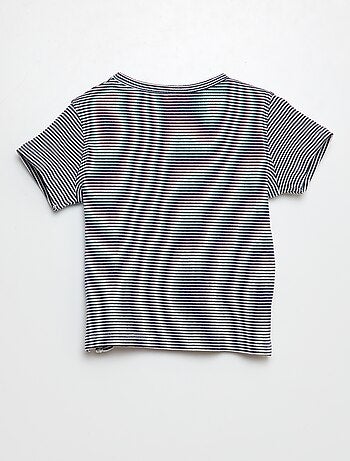 T-shirt rayé à manches courtes