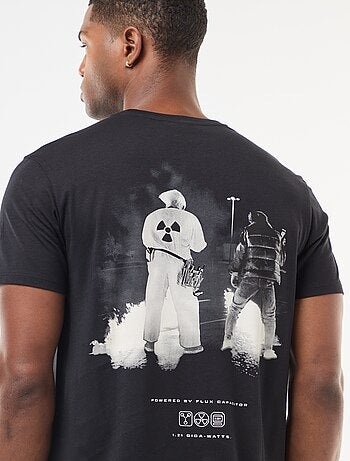 T-shirt 'Retour vers le futur' imprimé recto/verso