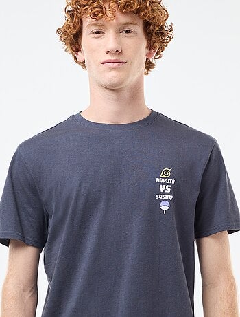 T-shirt 'Sahinler' 'Naruto Shipuden' en coton