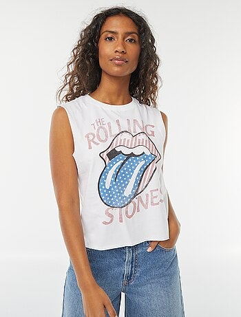 T-shirt sans manches 'Rolling Stones'