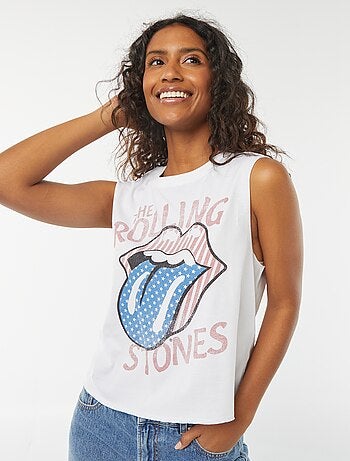T-shirt sans manches 'Rolling Stones'