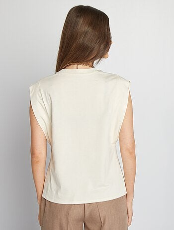 T-shirt sans manches uni