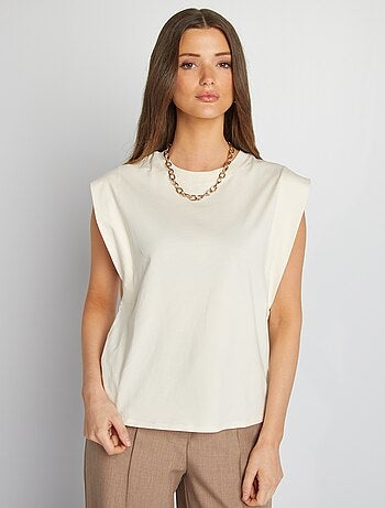 T-shirt sans manches uni