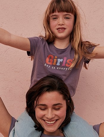 T-shirt manches courtes fille - tee-shirts pas chers | Kiabi