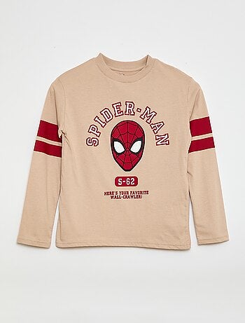 T-shirt 'Spider-Man' 'Marvel' manches longues