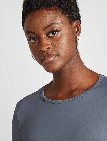 T-shirt stretch à manches longues