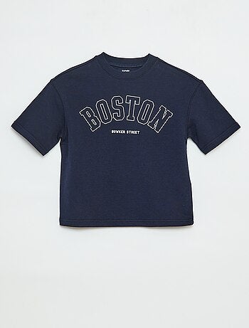 T-shirt style universitaire manches courtes