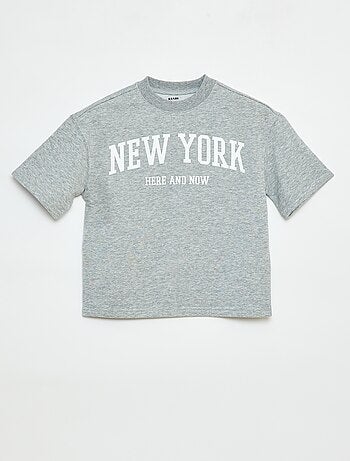 T-shirt style universitaire manches courtes