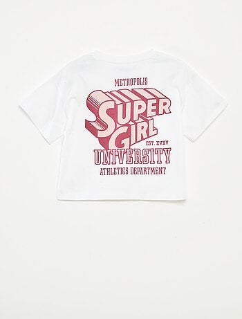 T-shirt 'Superman' 'DC Comics' à manches courtes imprimé recto/verso