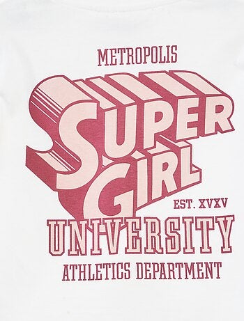 T-shirt 'Superman' 'DC Comics' à manches courtes imprimé recto/verso