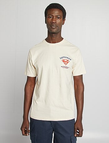 T-shirt 'Superman' manches courtes imprimé recto-verso