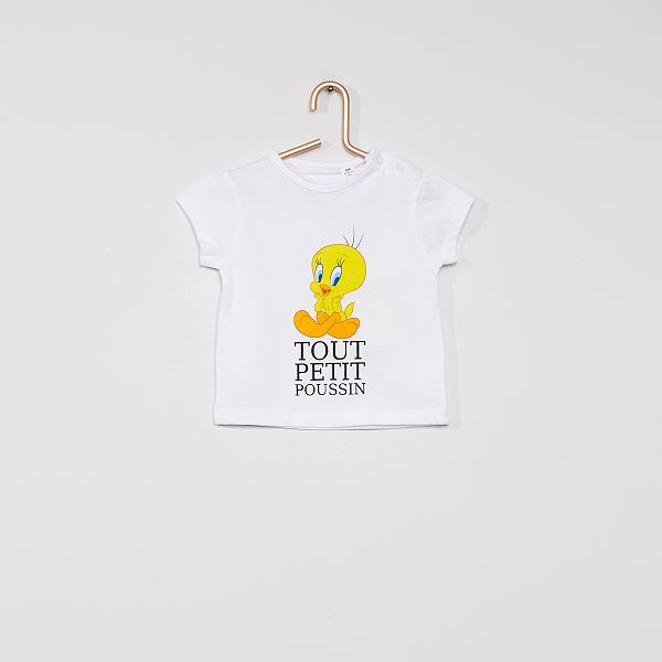 T Shirt Titi Bebe Fille Blanc Kiabi 8 00