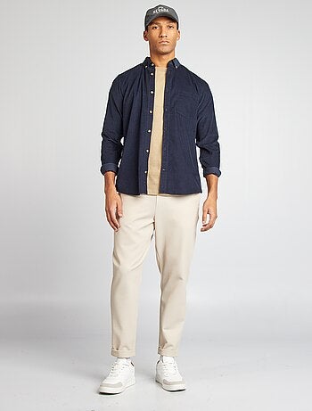 T-shirt uni avec poche poitrine