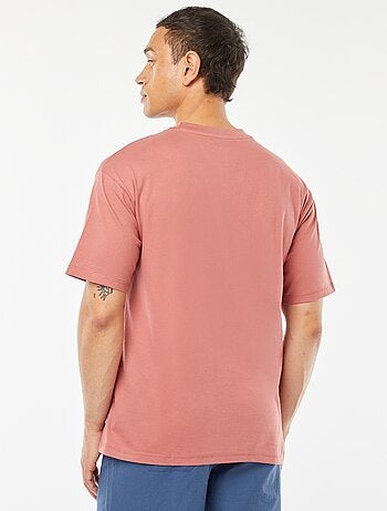 T-shirt uni avec poche poitrine