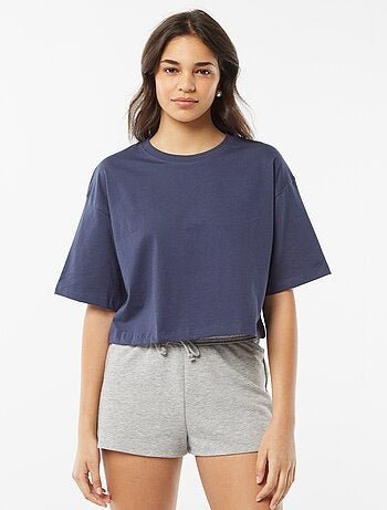 T-shirt uni coupe courte manches courtes