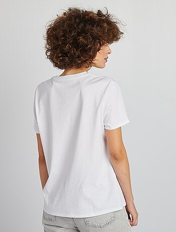 T-shirt uni en jersey