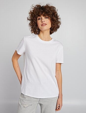 T-shirt uni en jersey