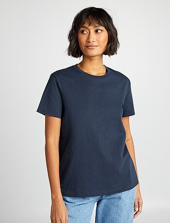 T-shirt uni en jersey