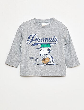 T-shirt uni 'Snoopy' en coton