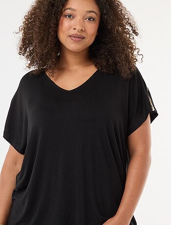 T-shirt 'Vero Moda' col V avec sequins