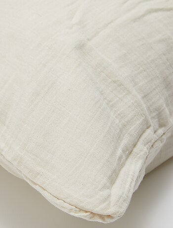 Taie d'oreiller gaze de coton - Kiabi Home