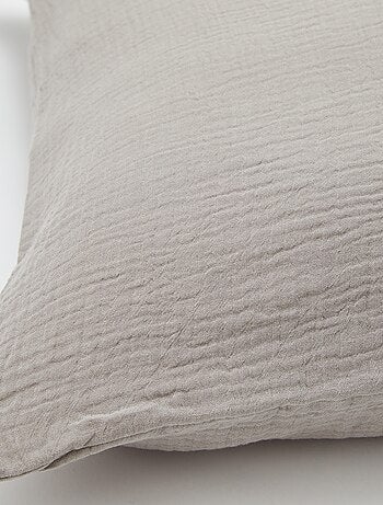 Taie d'oreiller gaze de coton 50 x 70 ou 63 x 63 cm - Kiabi Home