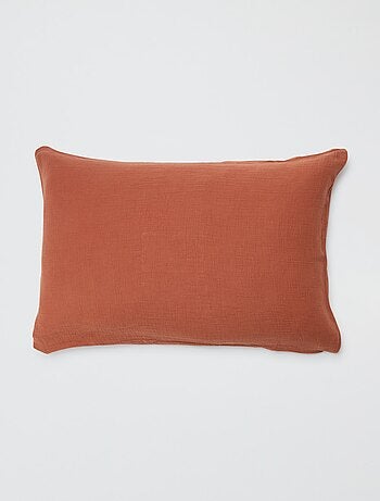 Taie d'oreiller gaze de coton 50 x 70 ou 63 x 63 cm - Kiabi Home