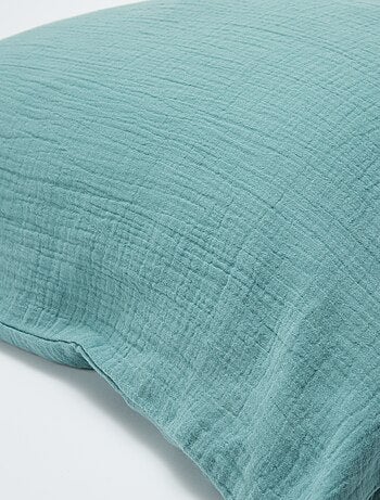 Taie d'oreiller gaze de coton 50 x 70 ou 63 x 63 cm - Kiabi Home
