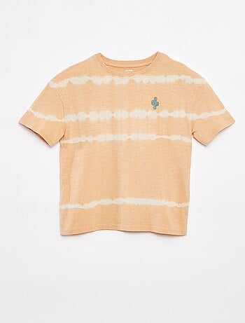 Tee-shirt avec rayures tie and dye