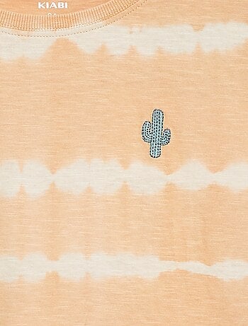 Tee-shirt avec rayures tie and dye