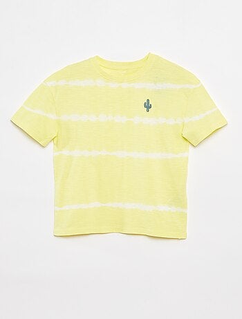 Tee-shirt avec rayures tie and dye
