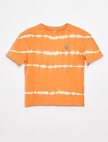 Tee-shirt avec rayures tie and dye