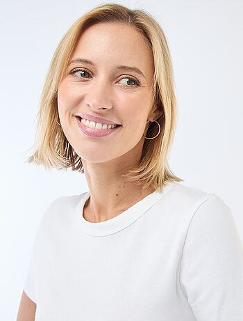 Tee-shirt crop top basique