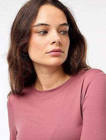 Tee-shirt cropped avec effet froissé