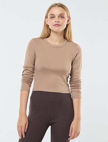 Tee-shirt cropped basique