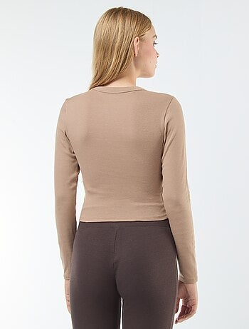 Tee-shirt cropped basique