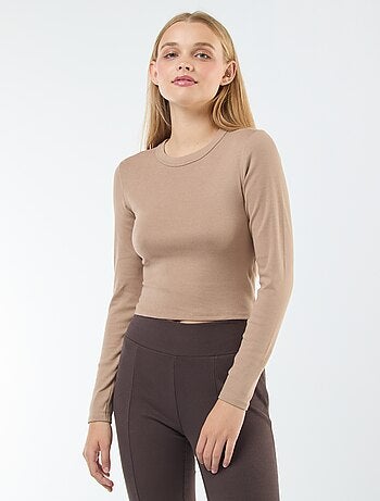 Tee-shirt cropped basique