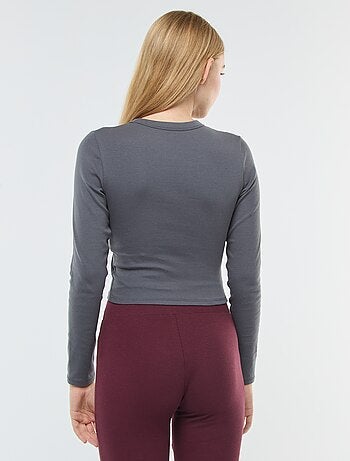 Tee-shirt cropped basique