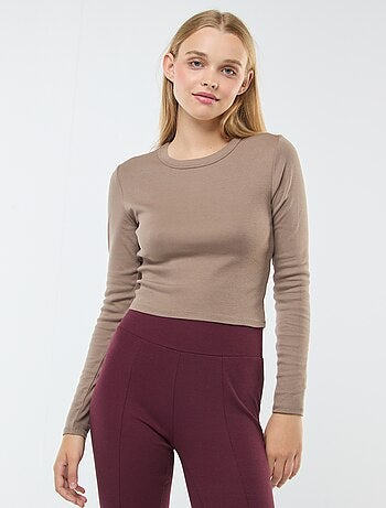 Tee-shirt cropped basique