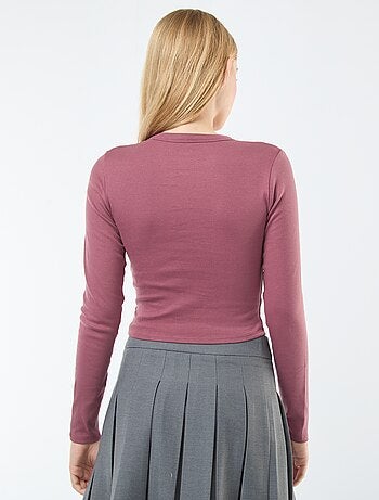 Tee-shirt cropped basique