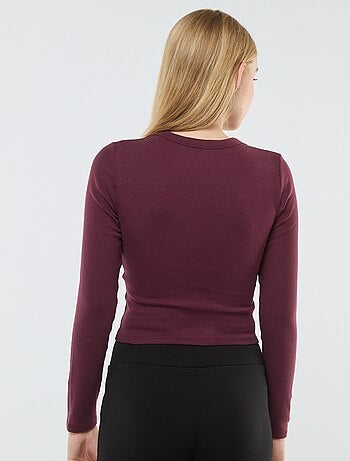 Tee-shirt cropped basique