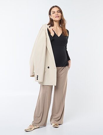 Tee-shirt d'allaitement cache-coeur