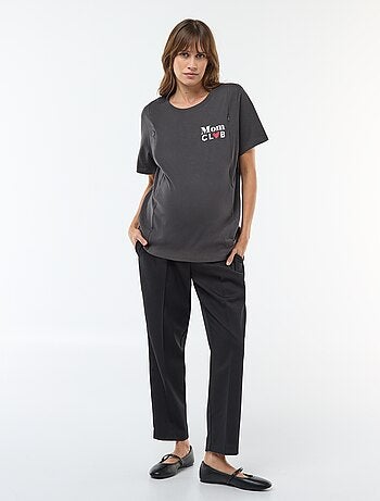 Tee-shirt d'allaitement imprimé à manches courtes