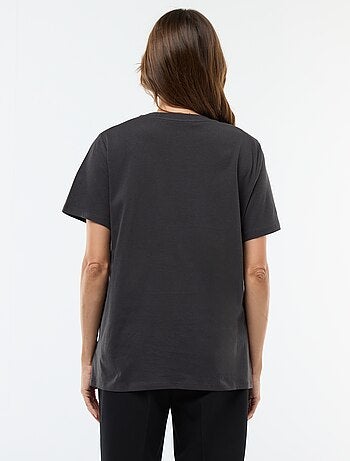 Tee-shirt d'allaitement imprimé à manches courtes