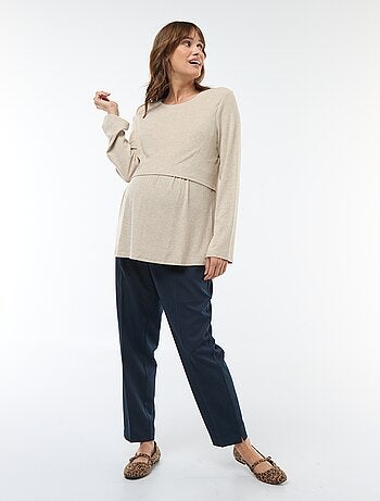 Tee-shirt d'allaitement uni