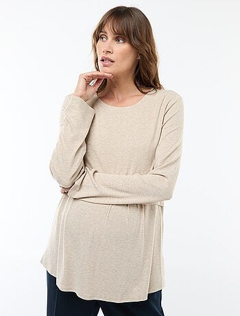 Tee-shirt d'allaitement uni