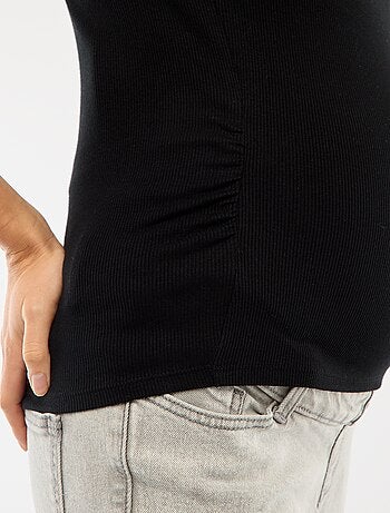 Tee-shirt de maternité côtelé