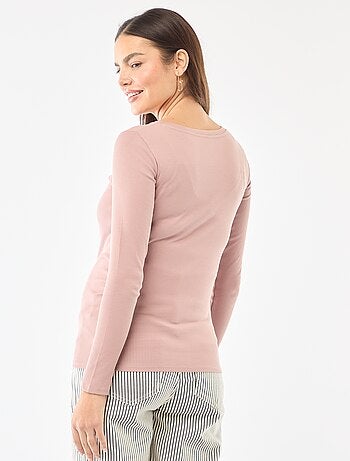 Tee-shirt de maternité côtelé